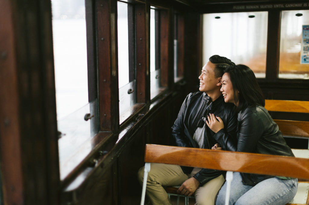 Couples Portraits on the Star Ferry | Hong Kong photo studio