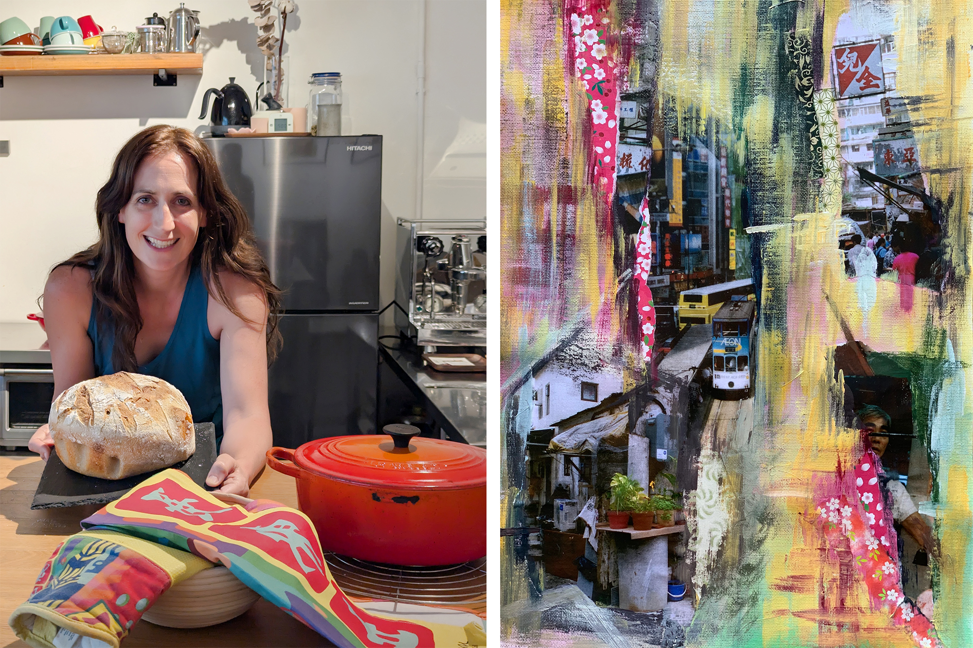 Eleanor McColl - Bake & Create retreat at workshop ten | Hong Kong art workshops