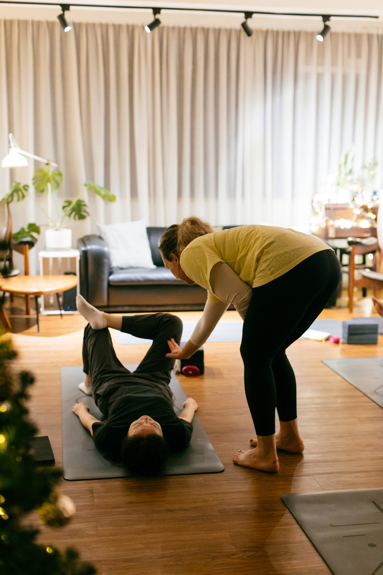 Restorative yoga class at workshop ten | Kennedy Town, Hong Kong wellness studio