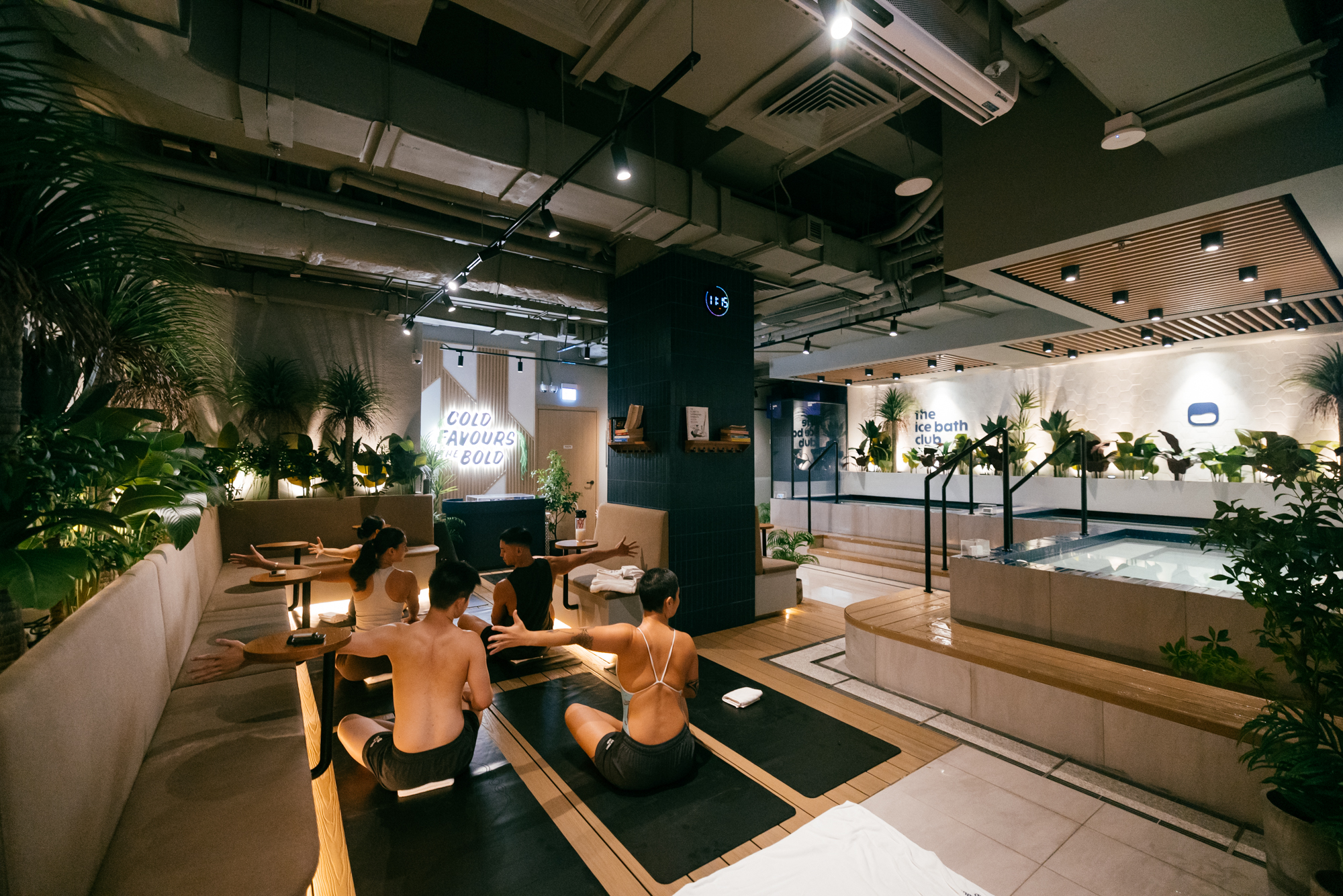 Yoga class collaboration by workshop ten x The Ice Bath Club