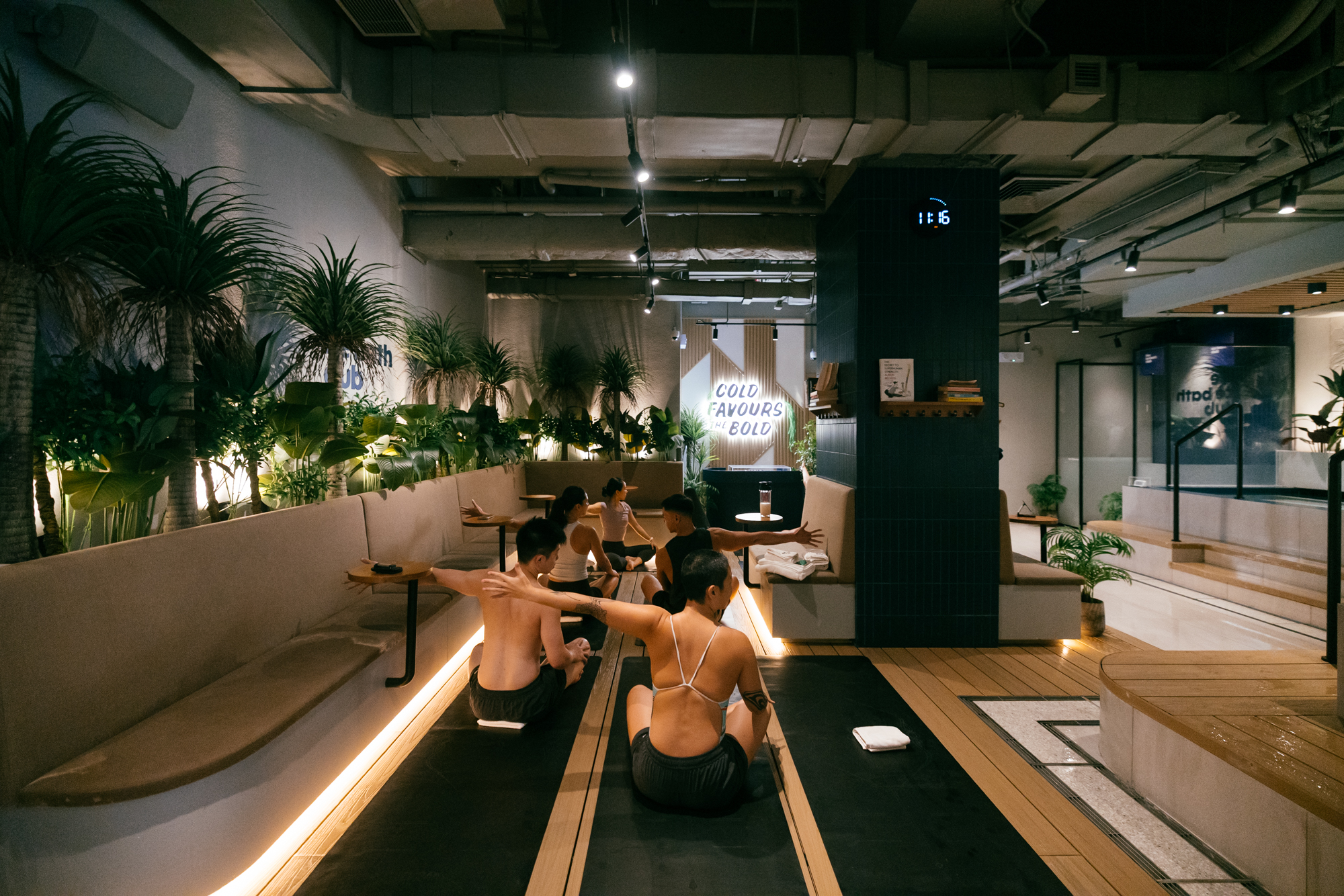 Yoga class collaboration by workshop ten x The Ice Bath Club