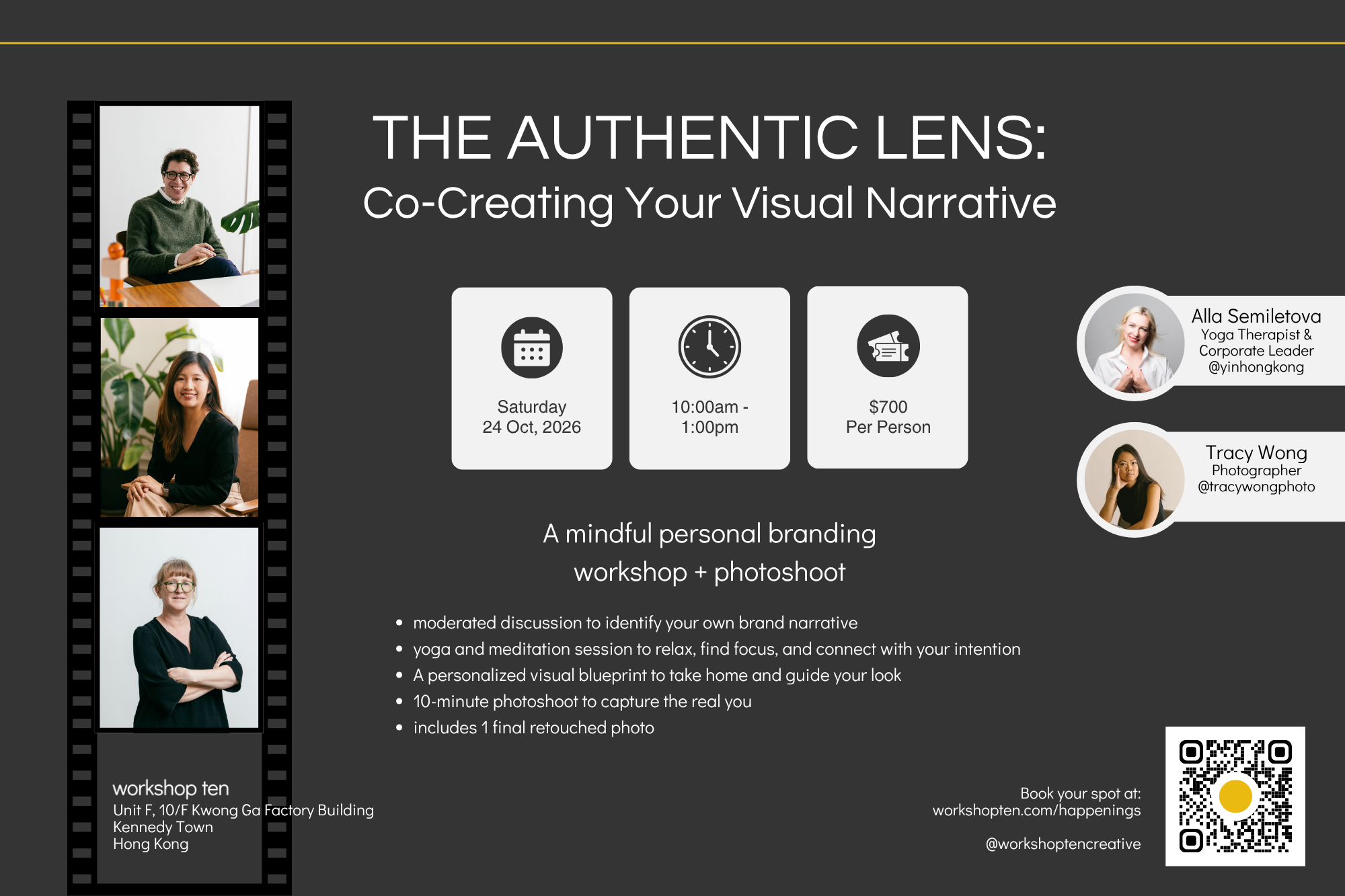 The Authentic Lens - A Mindful Branding Workshop | By Alla Semiletova & Tracy Wong | Personal Branding Photoshoot